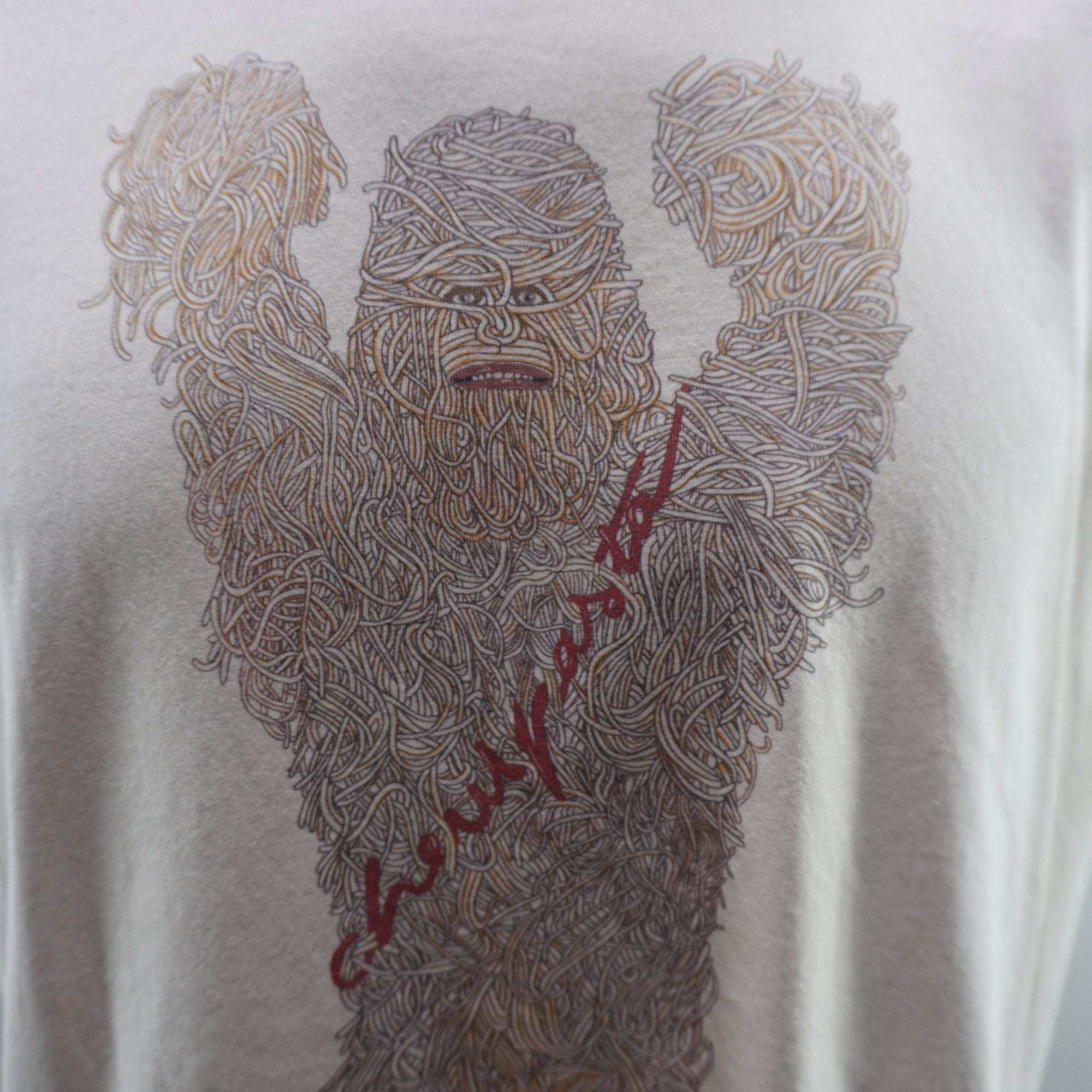 Camiseta de Manga Corta Typographia para Hombre Usada - Beige, L