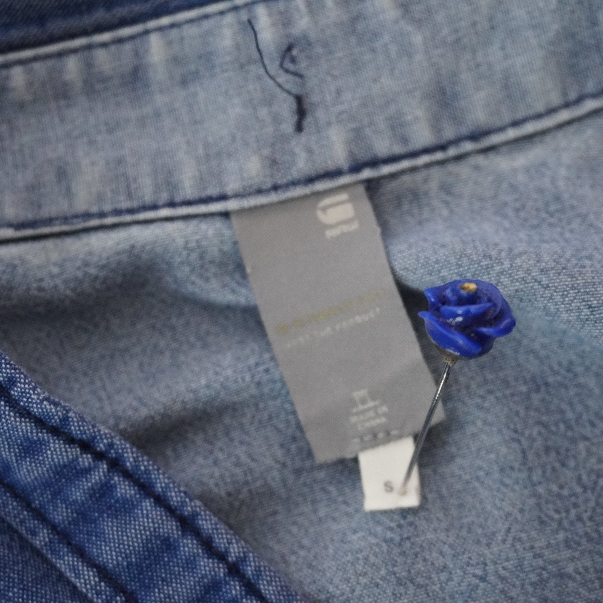 Camisa G-Star para Mujer en Azul, Talla S - Usada en Muy Buen Estado