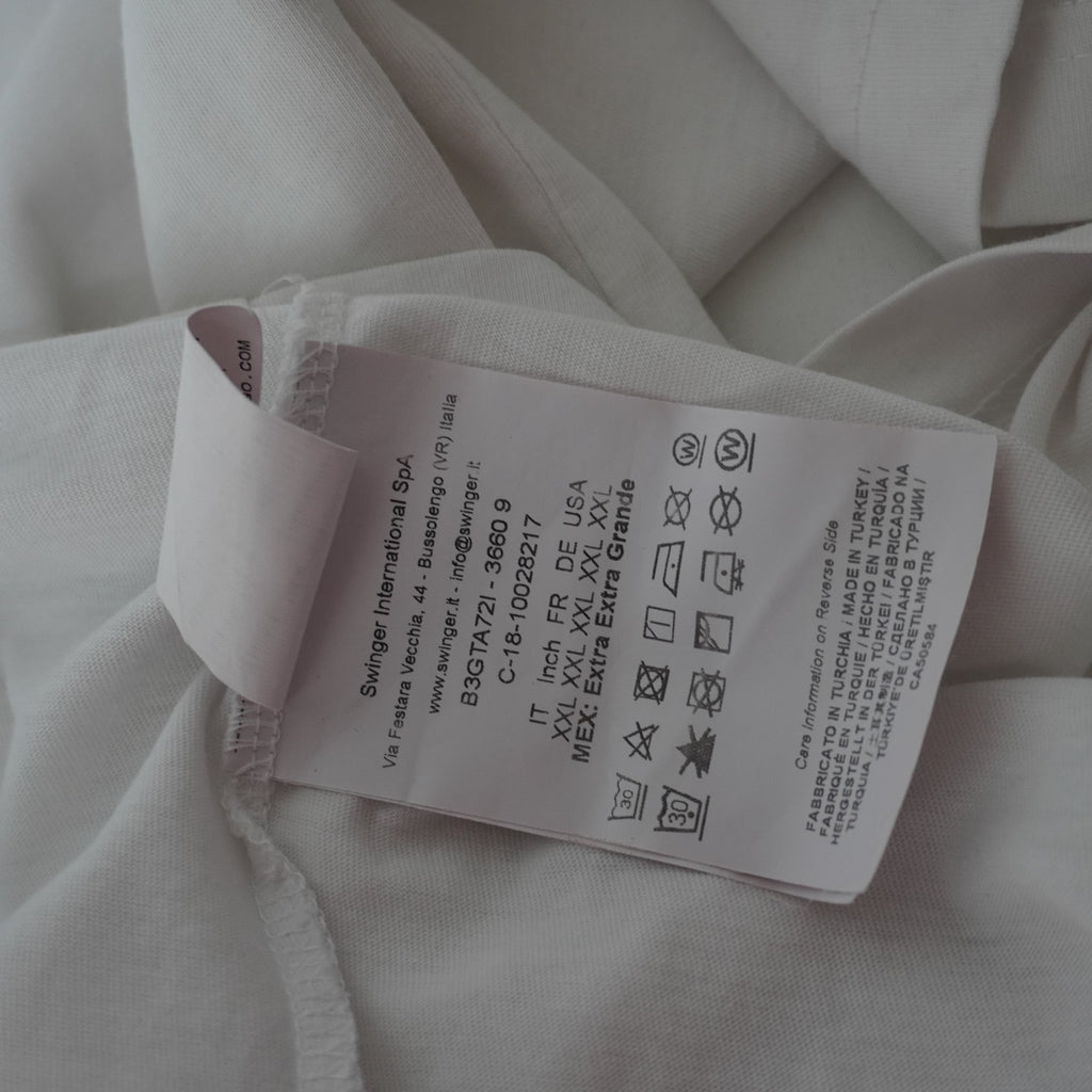 Camiseta de Manga Corta Versace para Hombre - Blanco, XXL, Usada en Muy Buen Estado