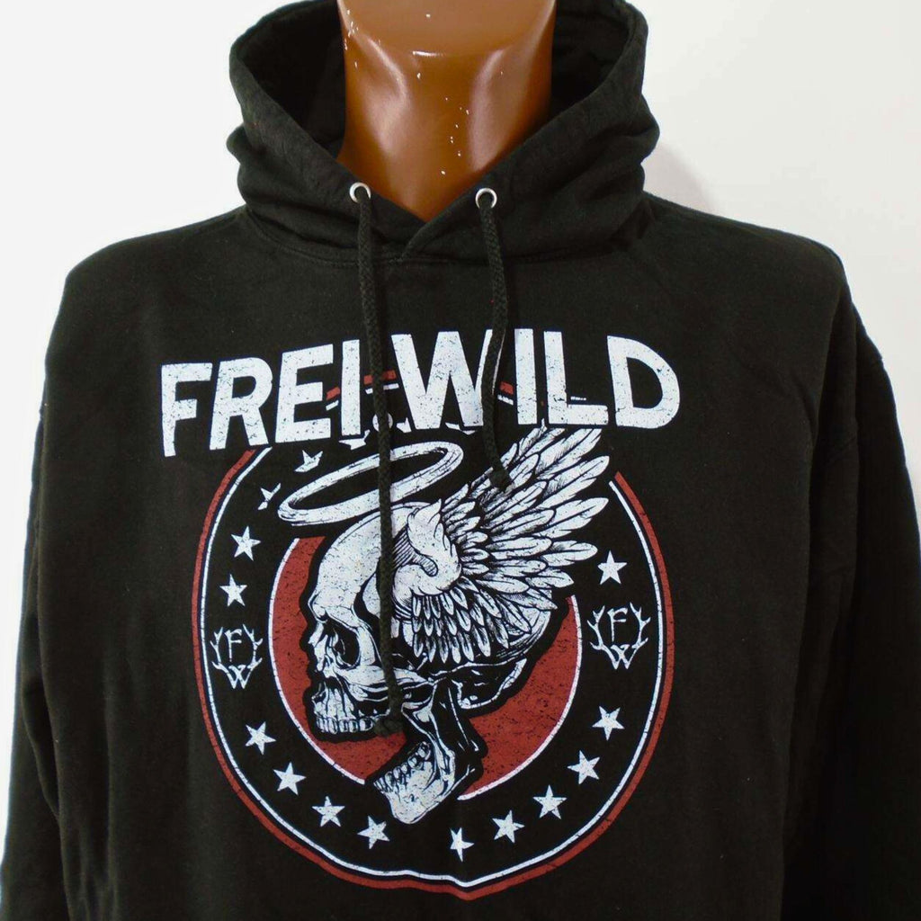 Frei.Wild Men's Hoodie in Black, Size XXL: Used in Very Good Condition