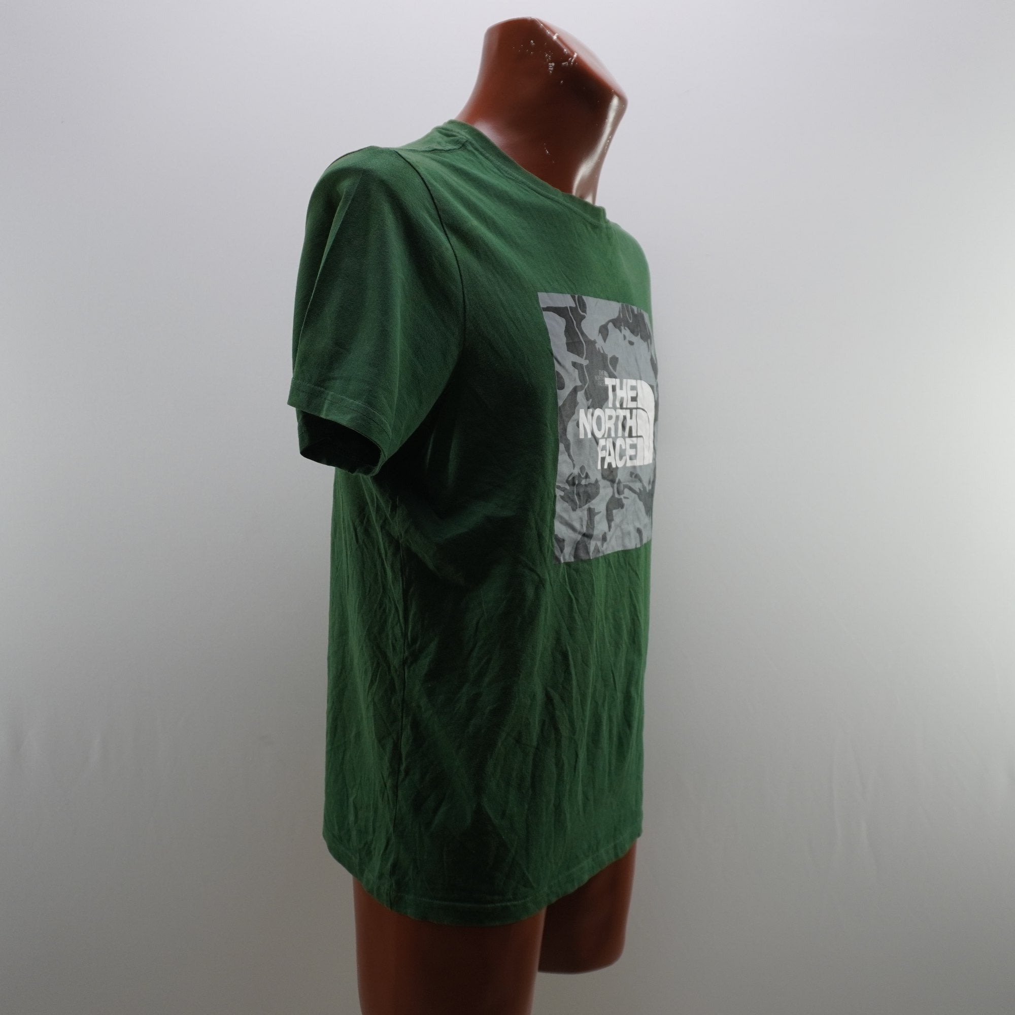 Camiseta de Manga Corta The North Face para Hombre Usada - Verde, M
