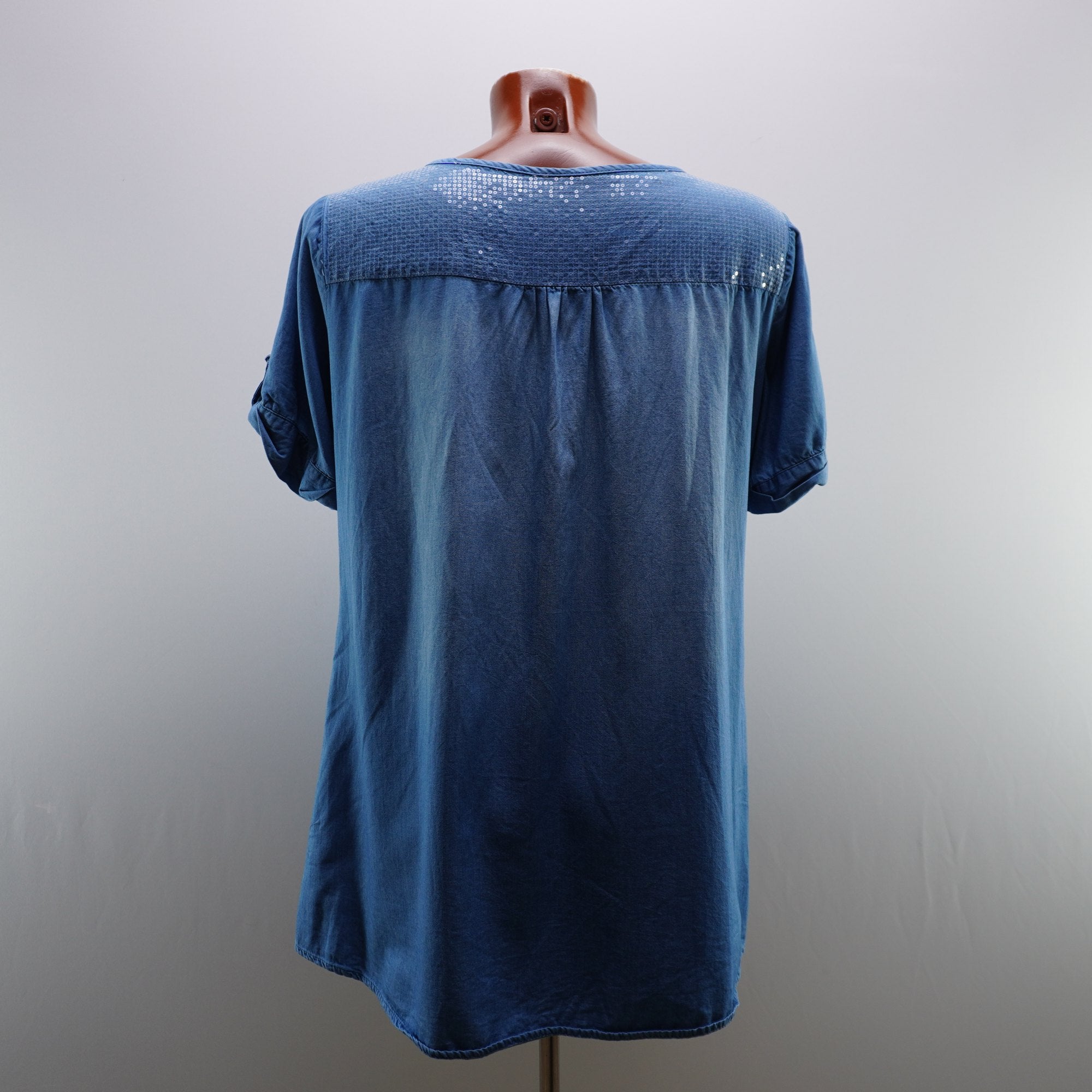 Camiseta de Manga Corta Anany para Mujer Usada - Azul, M