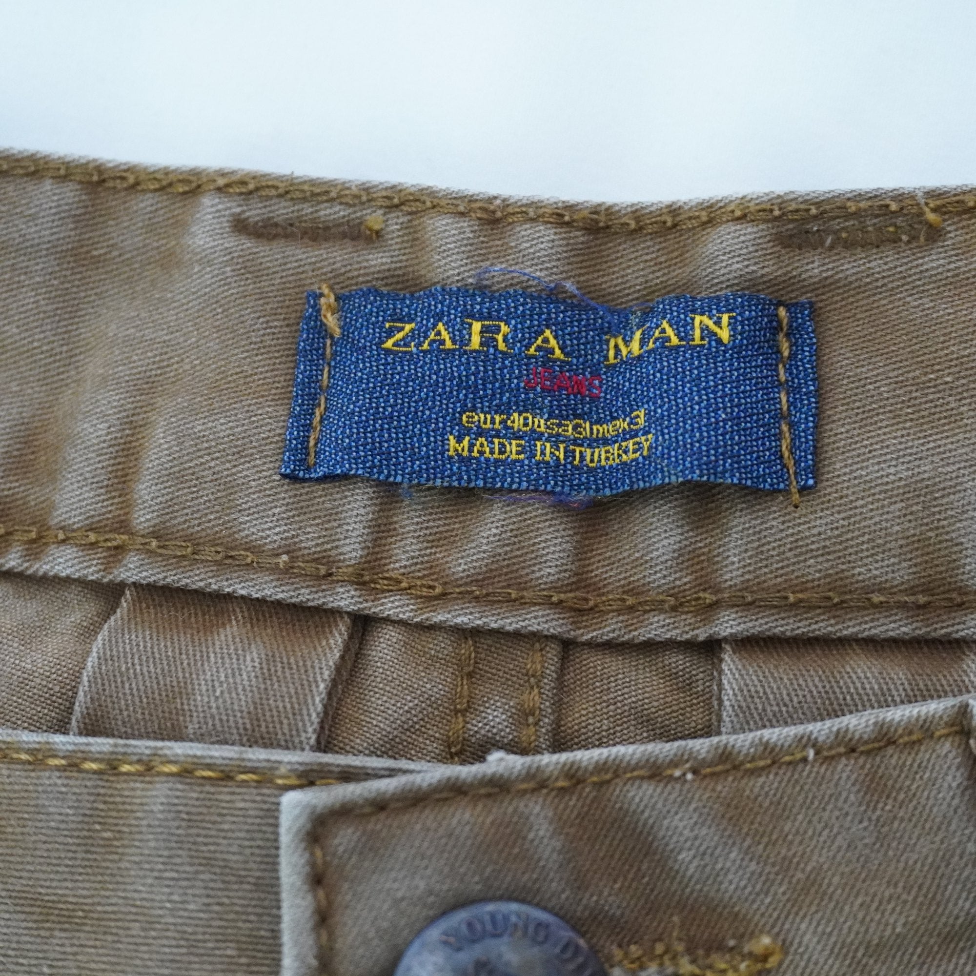 Pantalones Cortos Vaqueros Zara para Hombre Usados - Marrón, S