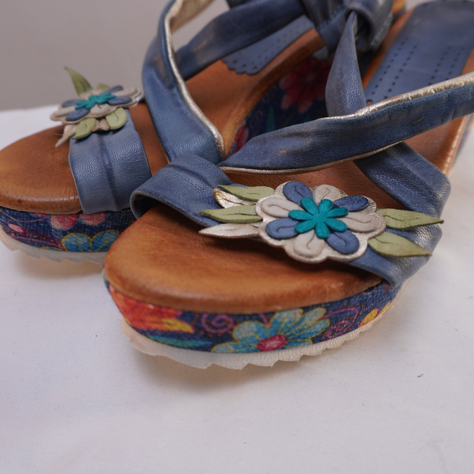 Sandalias Marila para Mujer Usadas - Azul, Talla 39