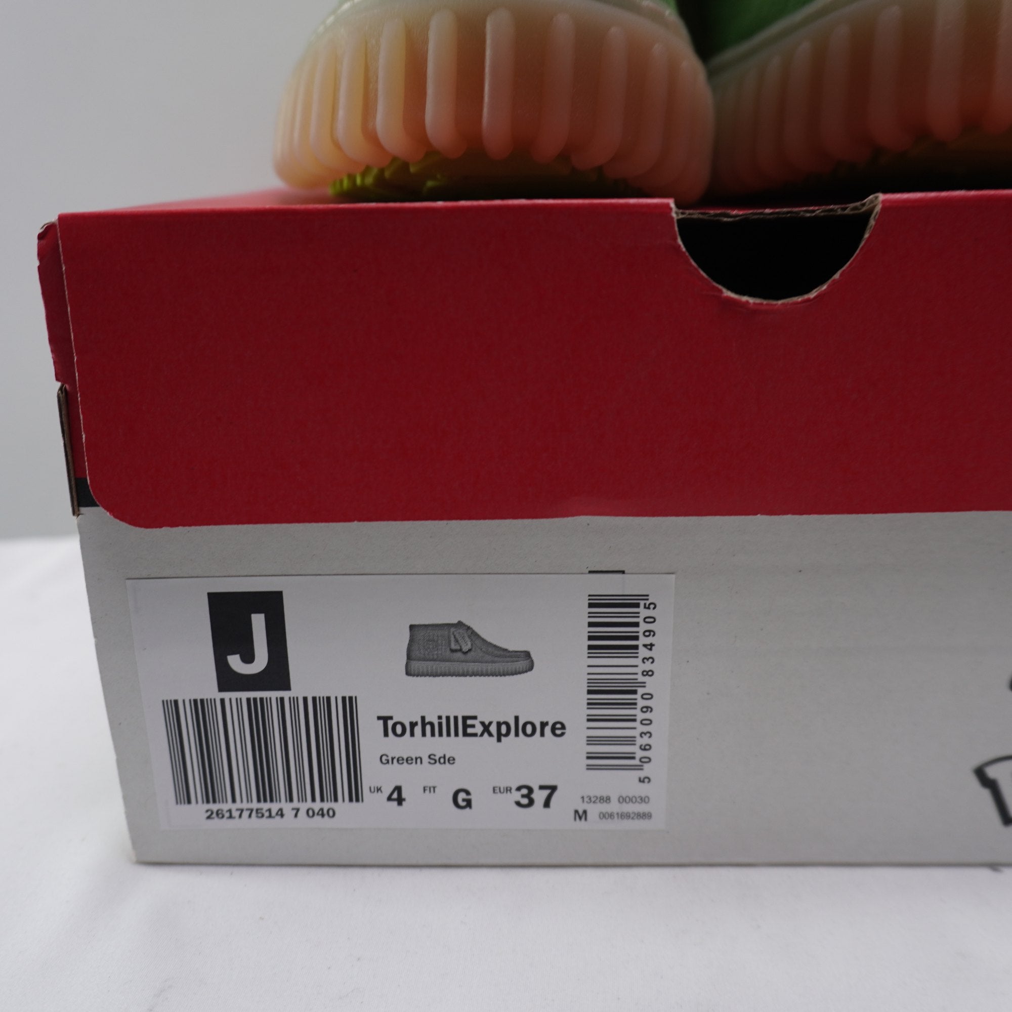 Zapatillas Clarks para Hombre Usadas - Verde, Talla 37