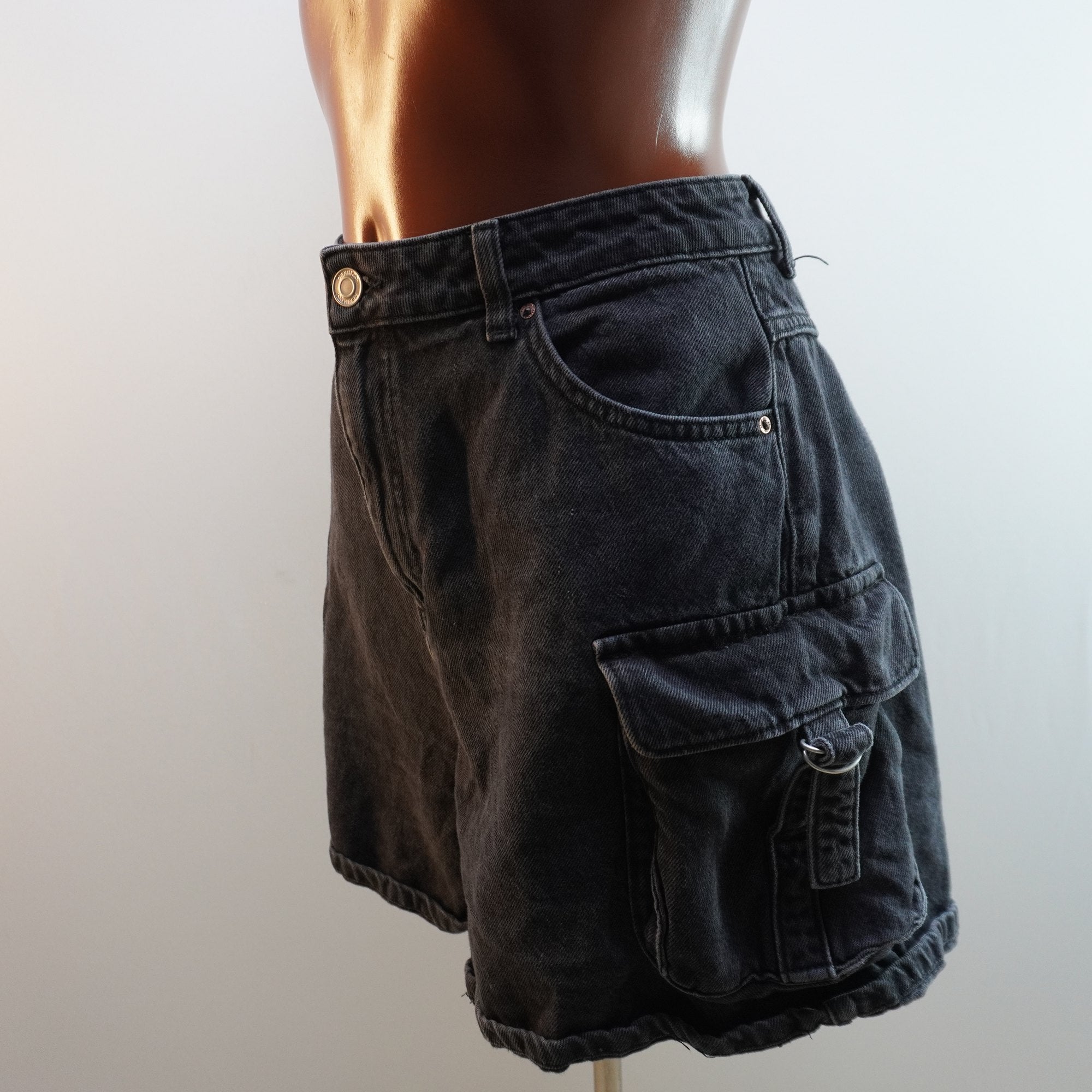 Pantalones Cortos Vaqueros Denim.Co para Mujer Usados - Negro, XL