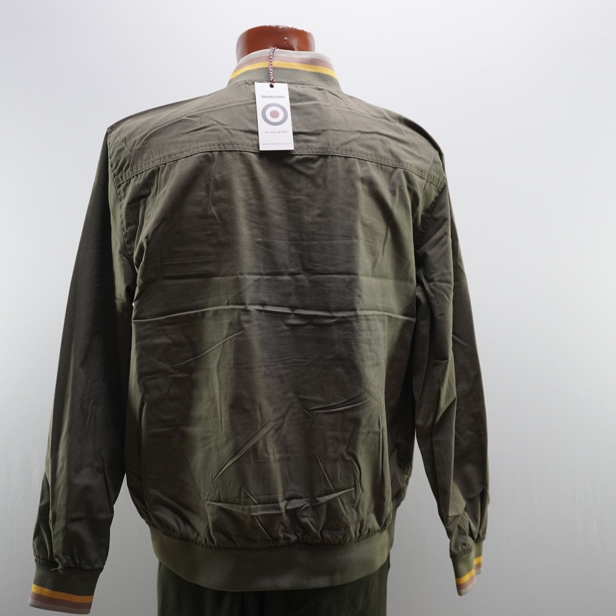 Chaqueta Bomber Lambretta para Hombre Usada - Beige, XL