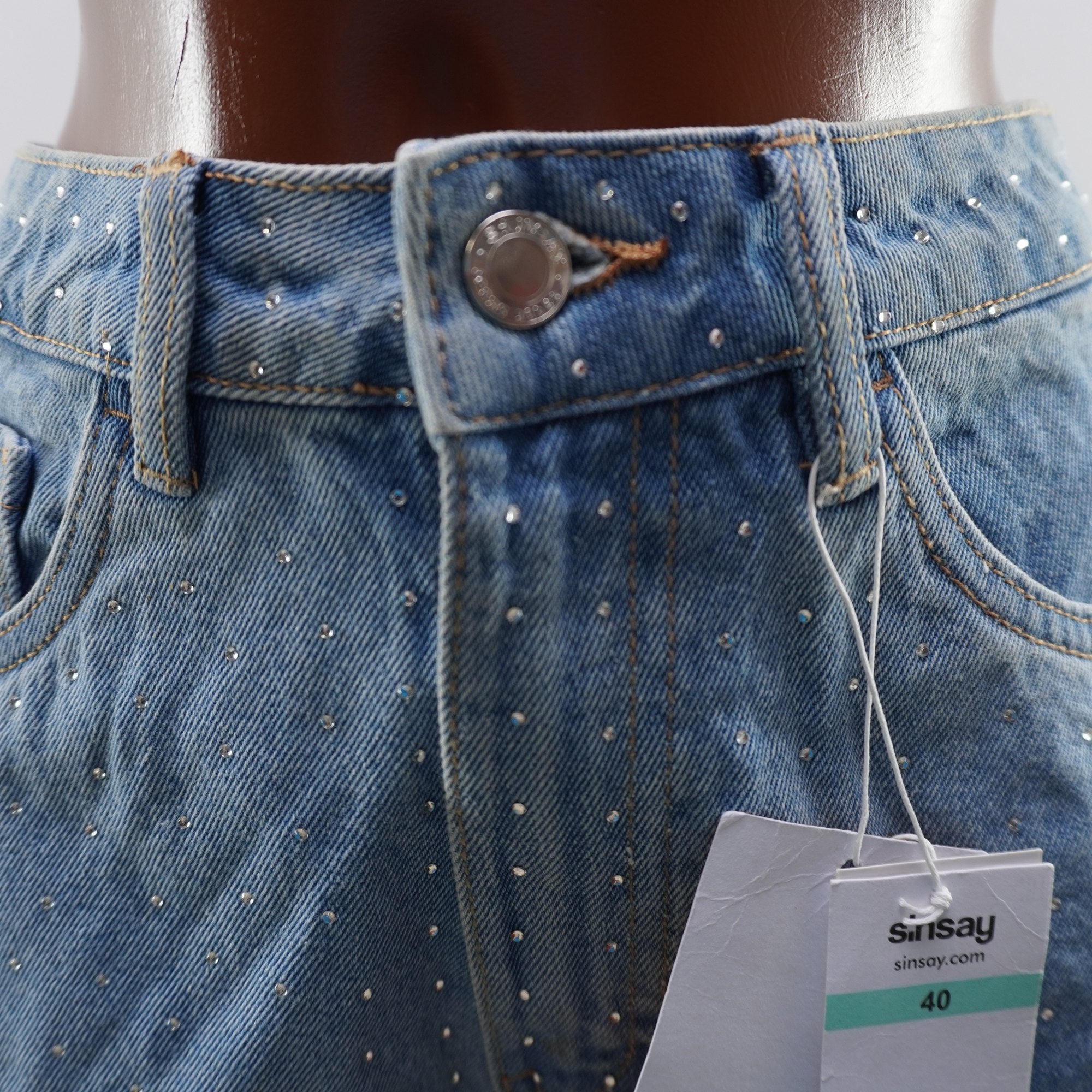 Pantalones Cortos Vaqueros Sinsey para Mujer Usados - Azul, L