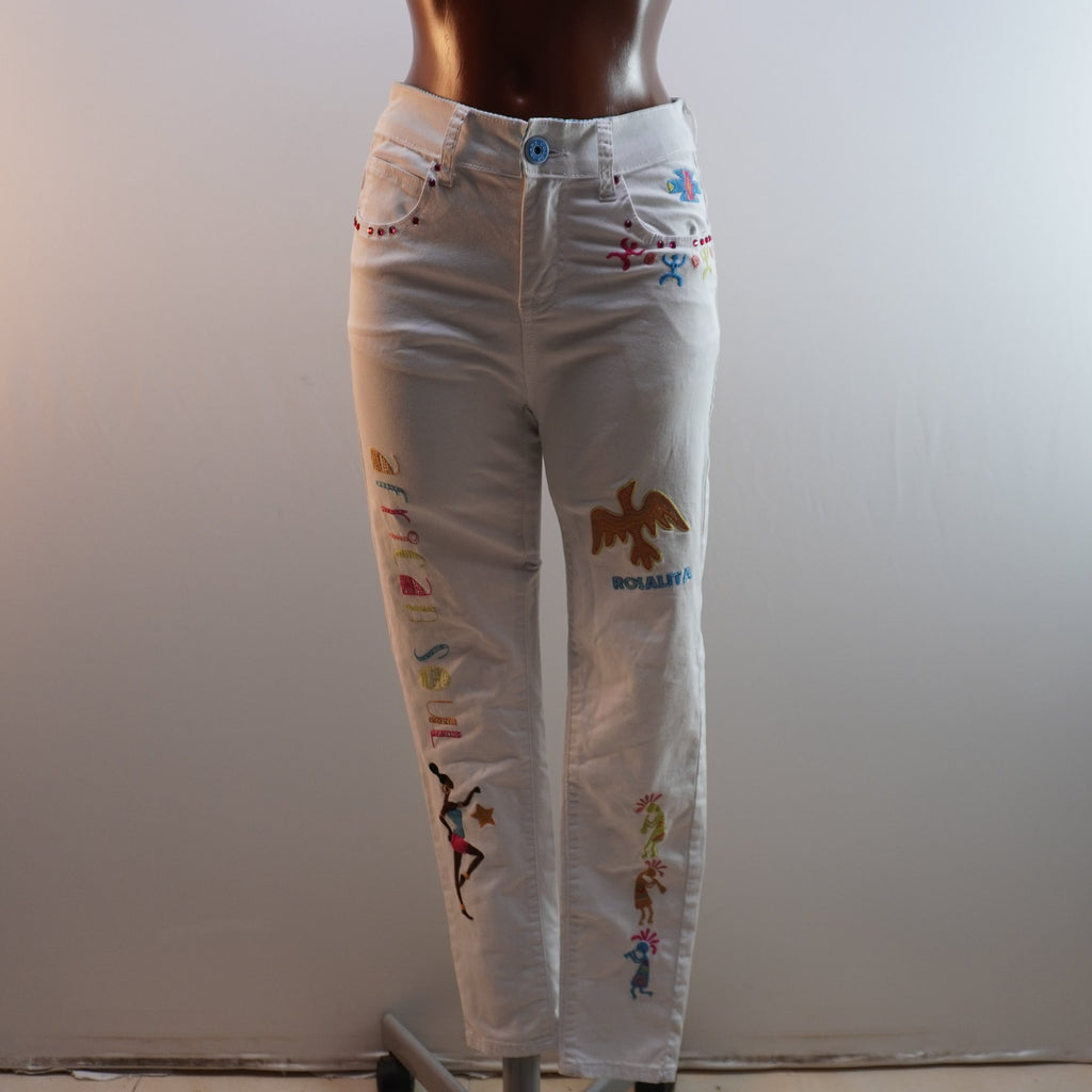 Vaqueros Rosalita Mc Gee para Mujer Usados - Blanco, XS