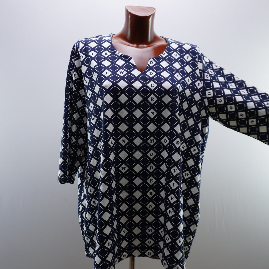 Camiseta Ulla Popken para Mujer Usada - Azul Marino, XXXL