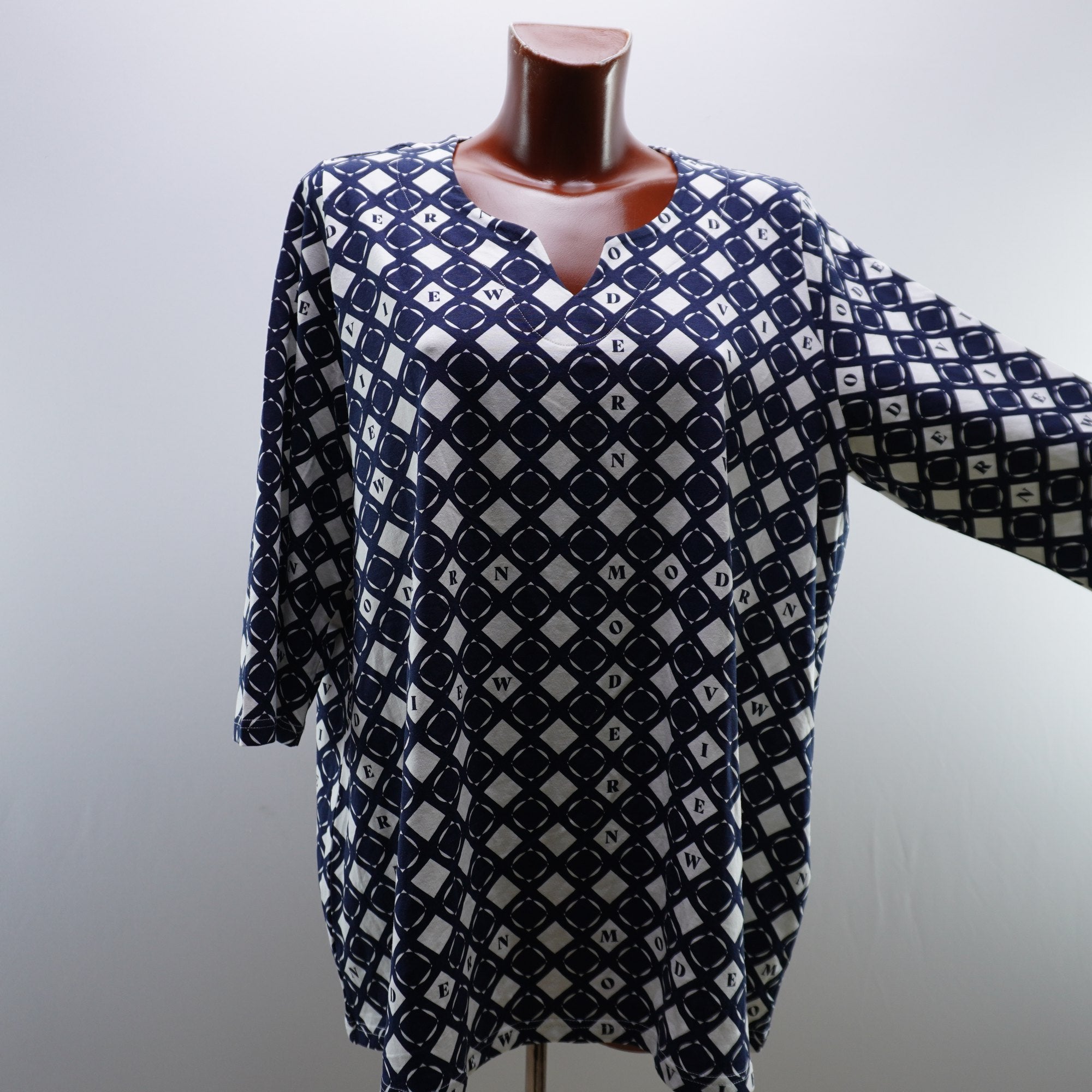 Camiseta Ulla Popken para Mujer Usada - Azul Marino, XXXL