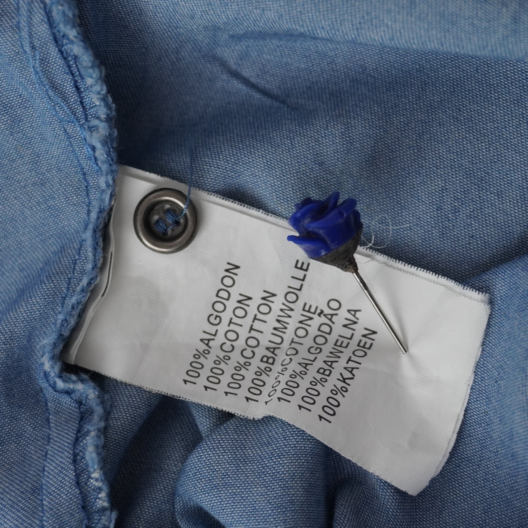 Camiseta de Manga Corta Anany para Mujer Usada - Azul, M
