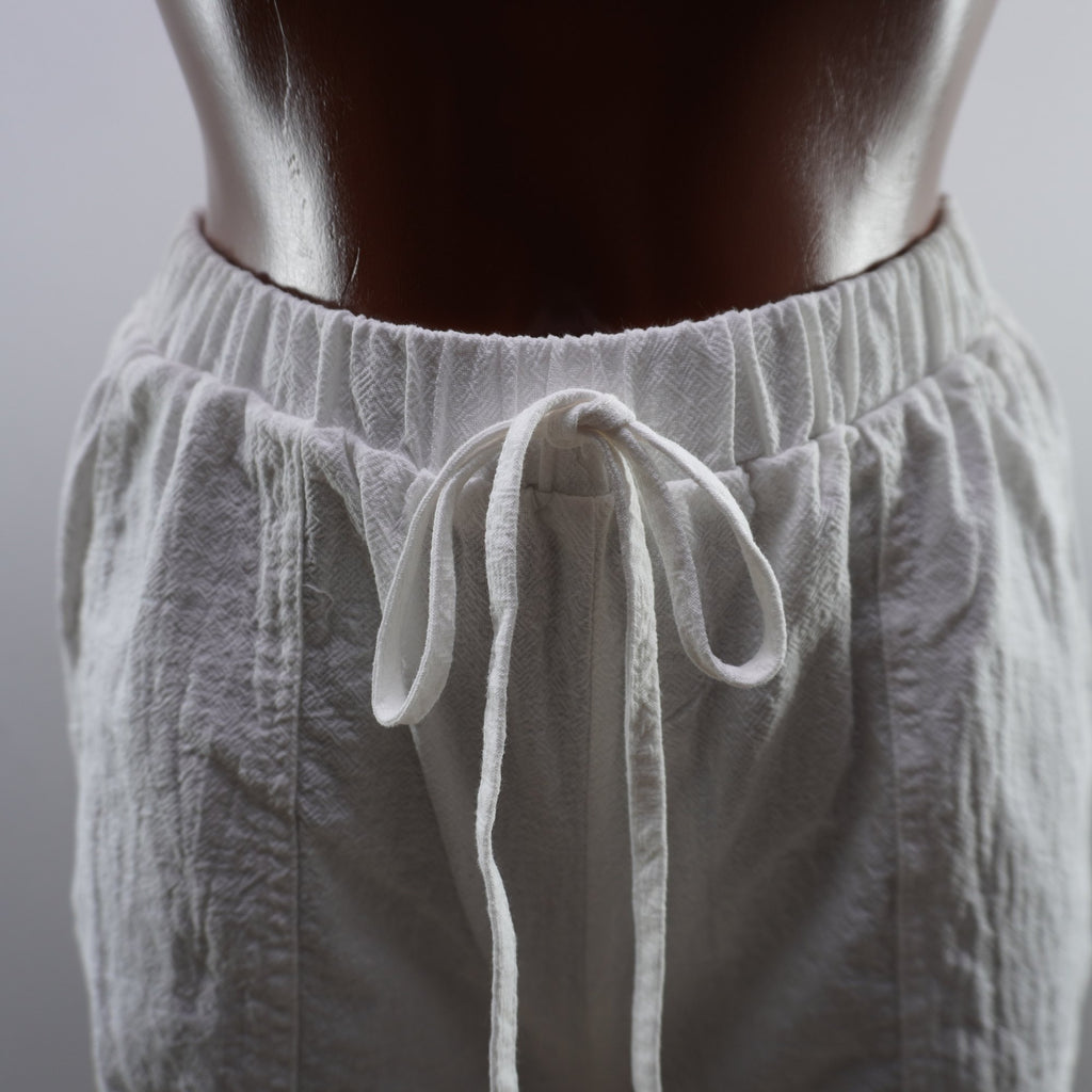 Pantalones Cortos Chinos Italian Style para Mujer Usados - Blanco, S