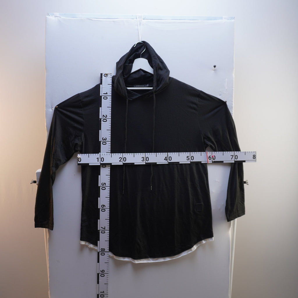 Sudadera con Capucha Siimhwrss para Hombre Usada - Negra, XXL