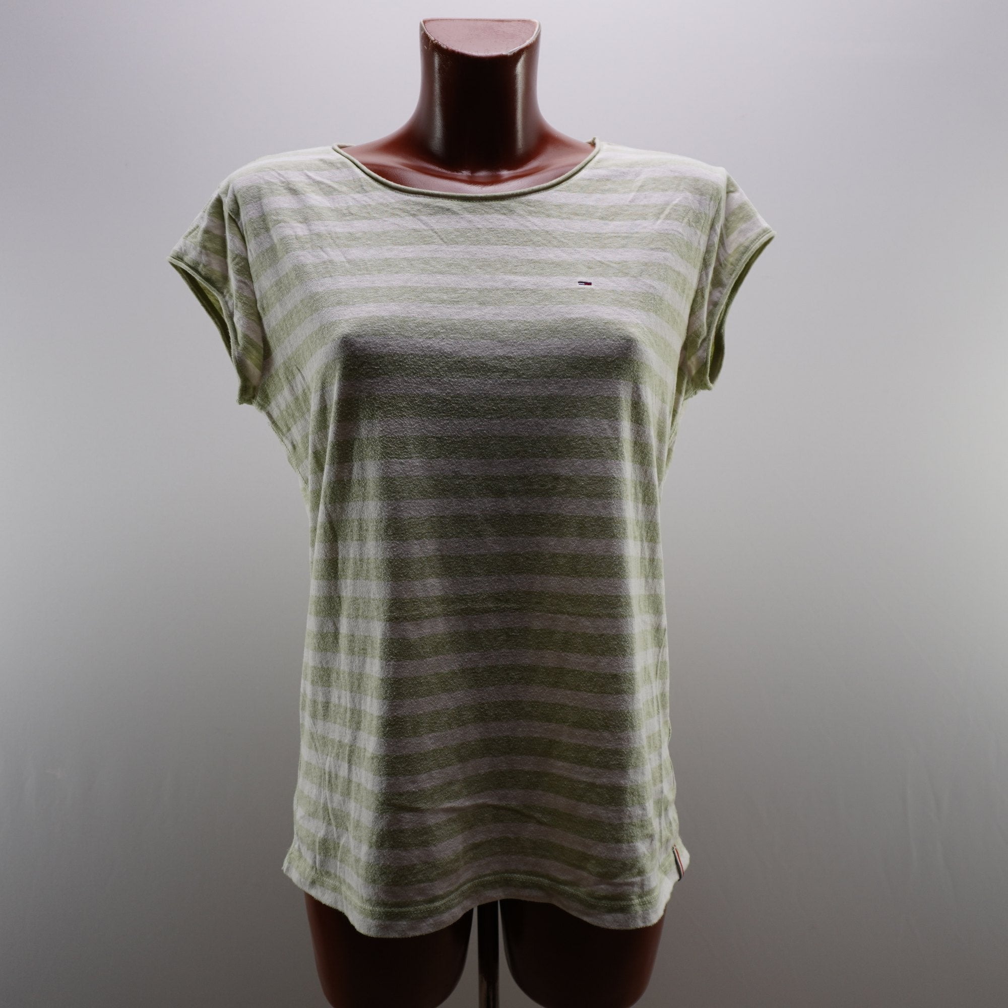 Camiseta de Manga Corta Tommy Hilfiger para Mujer Usada - Verde, L