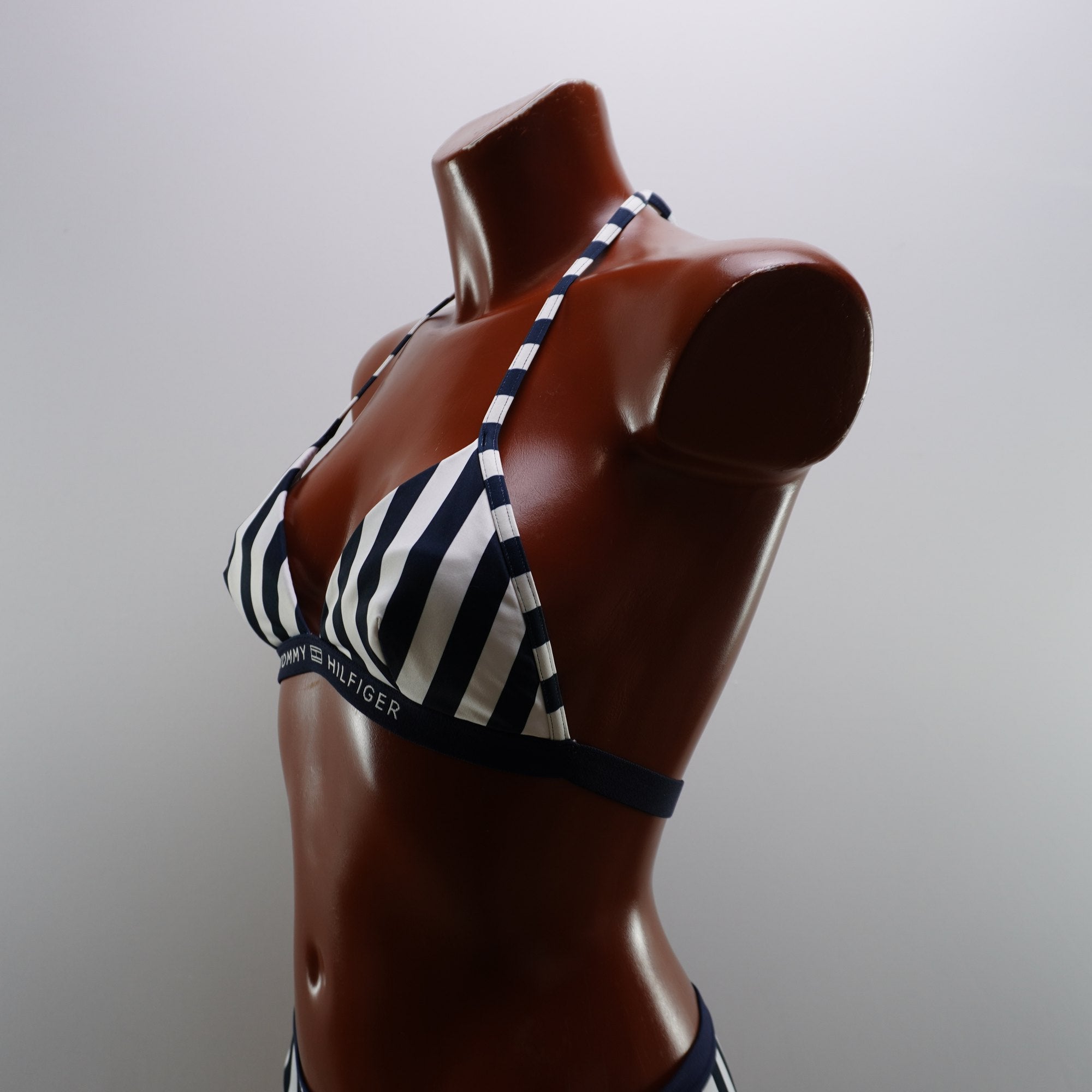 Vestido de Baño Tommy Hilfiger para Mujer Usado - Blanco a Rayas, S