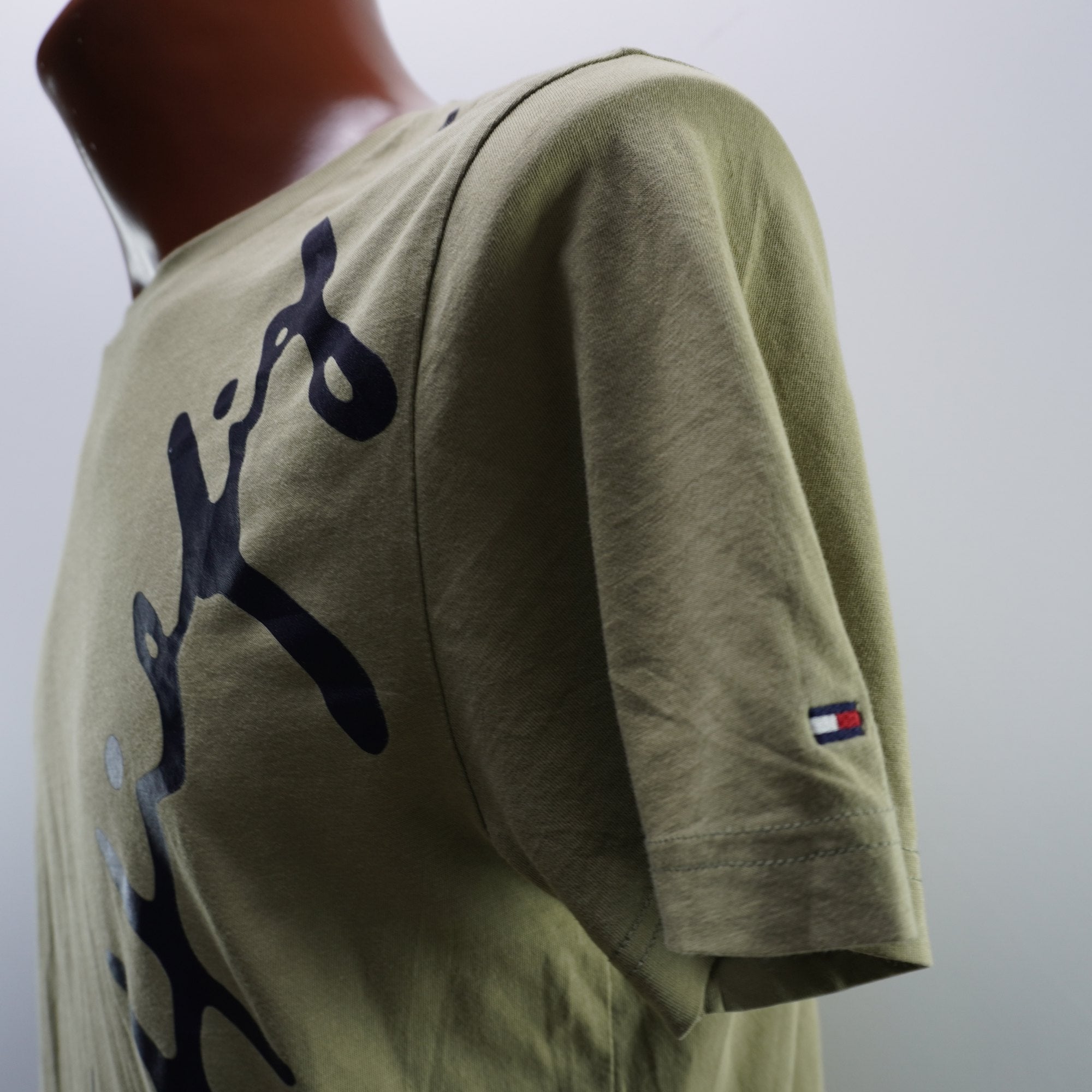 Camiseta de Manga Corta Tommy Hilfiger para Hombre Usada - Verde, L