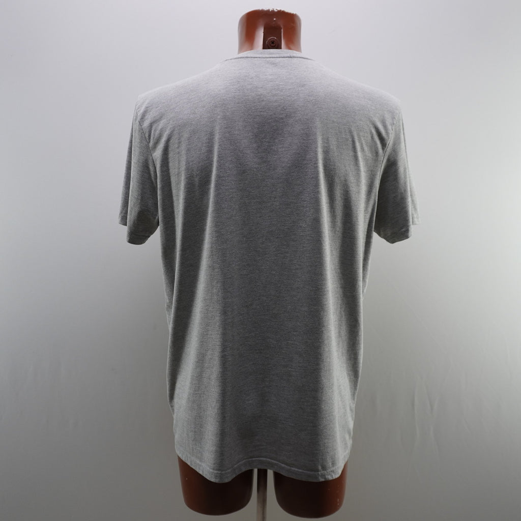 Camiseta de Manga Corta Alpha Industries para Hombre - Gris, XL, Usada en Muy Buen Estado