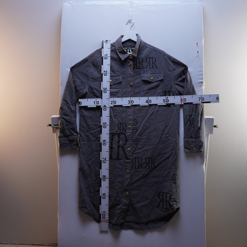 Sobretodo River Island para Mujer Usado - Gris, S