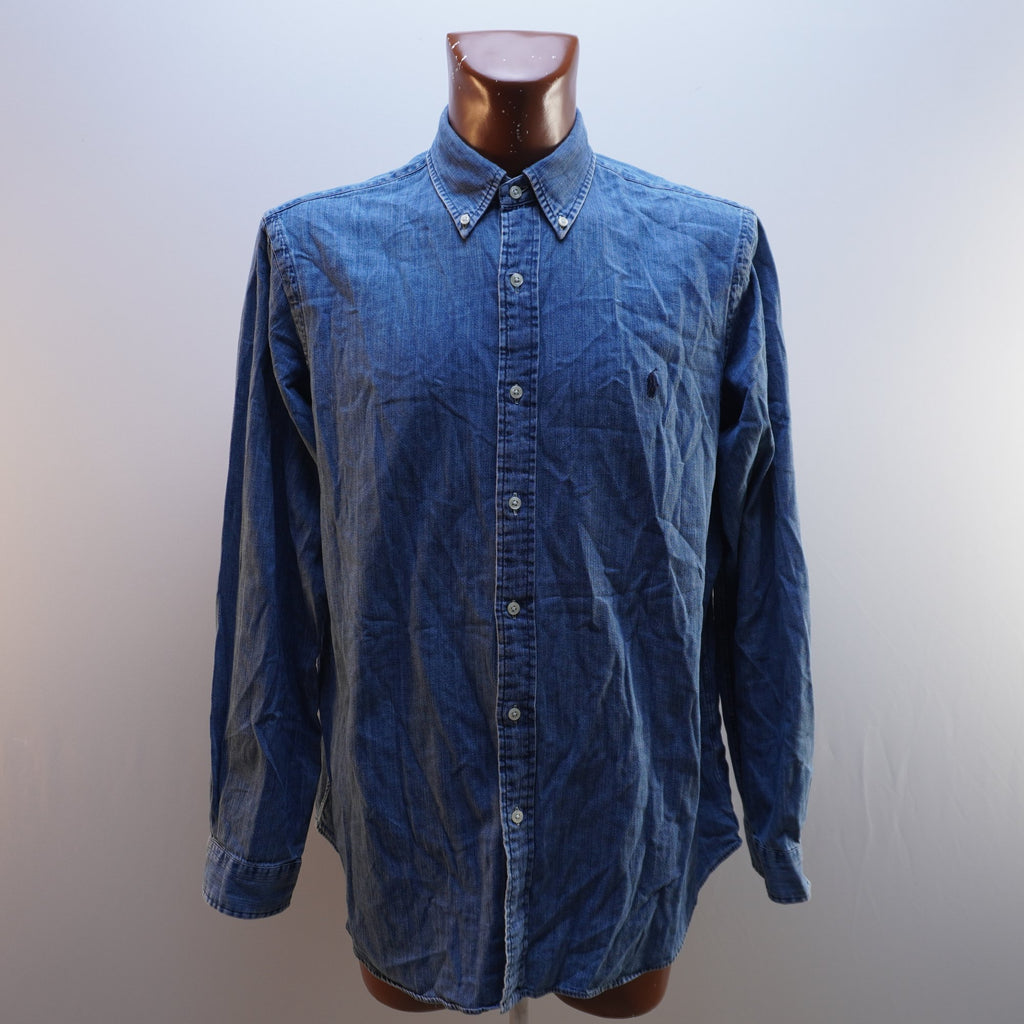 Camisa Henley Ralph Lauren para Hombre Usada - Azul, XL