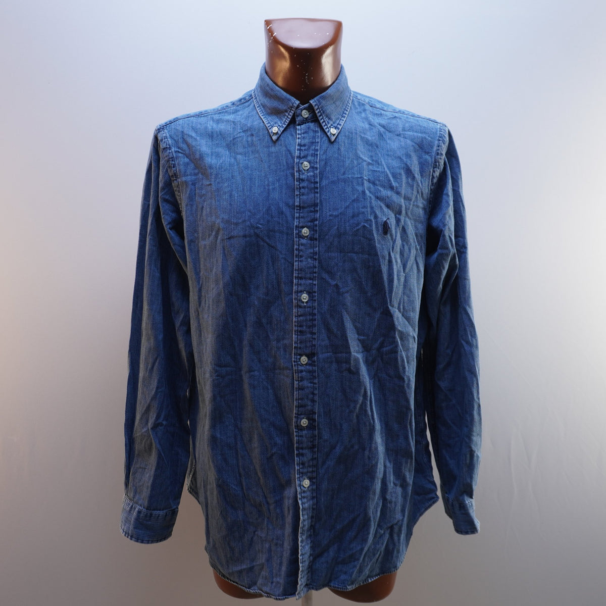 Camisa Henley Ralph Lauren para Hombre Usada - Azul, XL