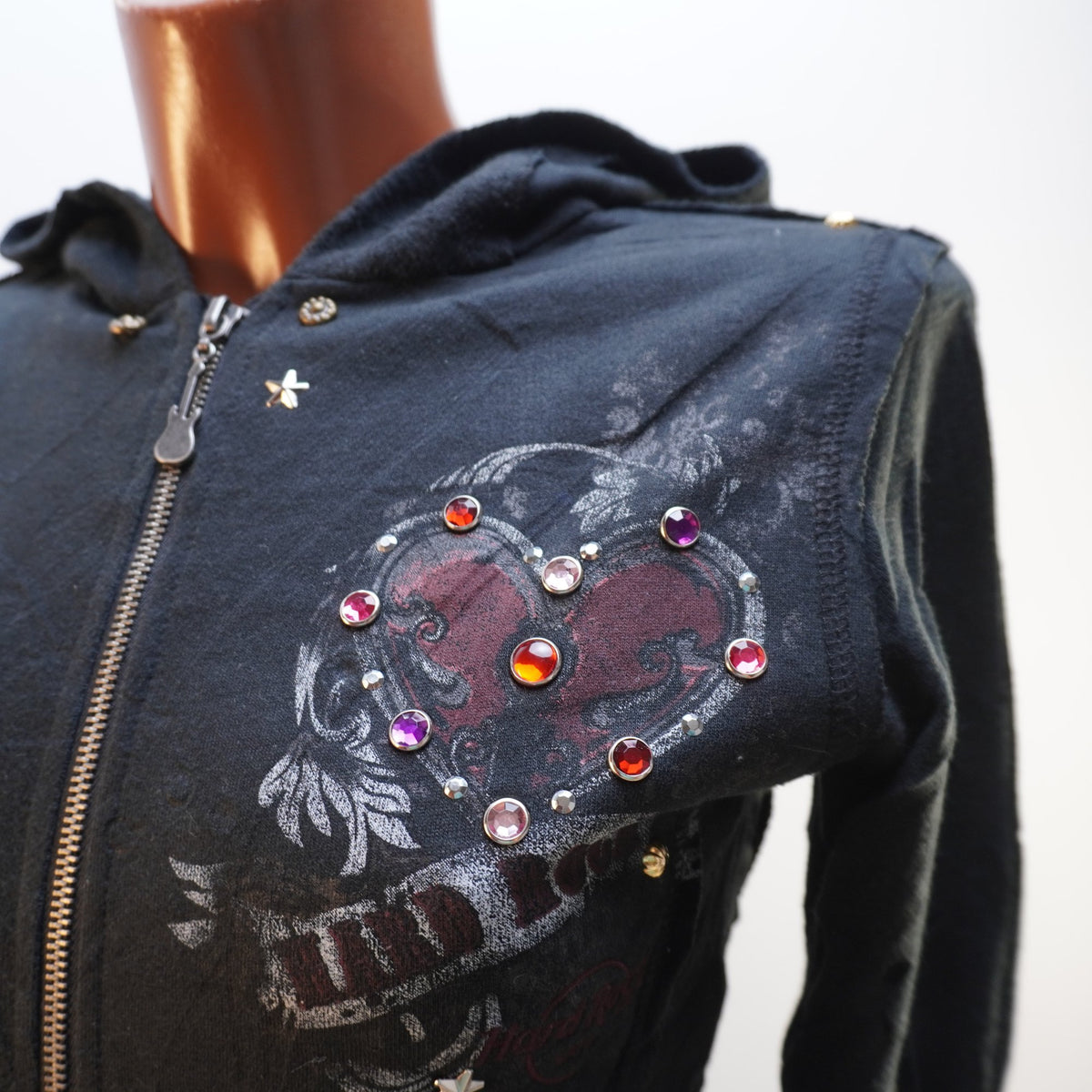 Sudadera con Capucha Hard Rock para Mujer Usada - Negra, XS