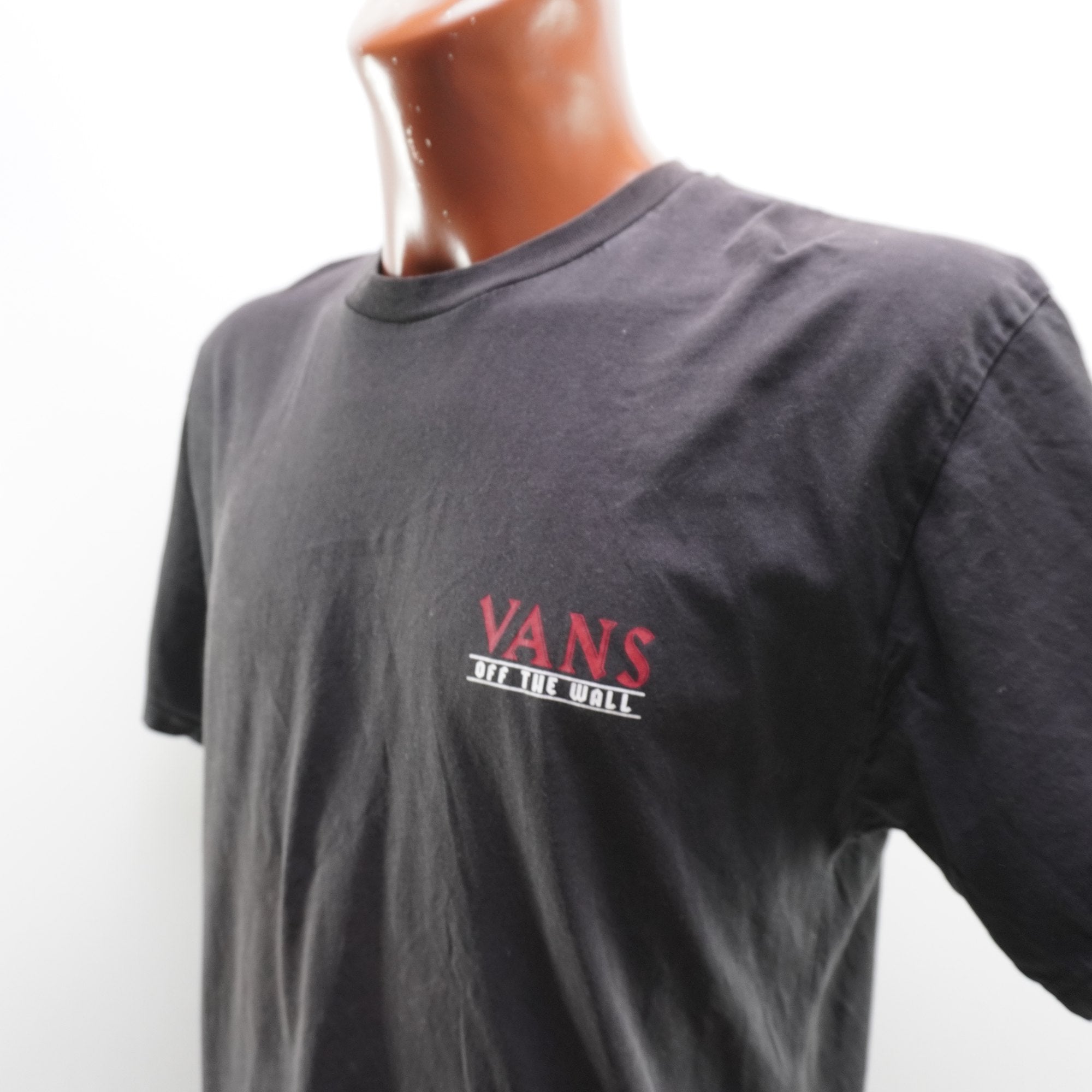 Camiseta de Manga Corta Vans para Hombre Usada - Negra, L