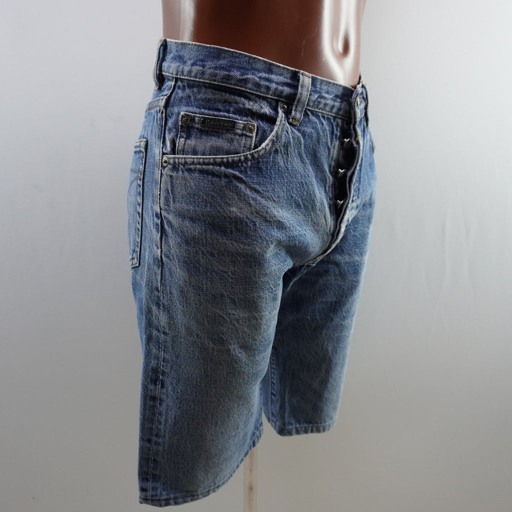 Pantalones Cortos Vaqueros Calvin Klein para Hombre Usados - Azul, S