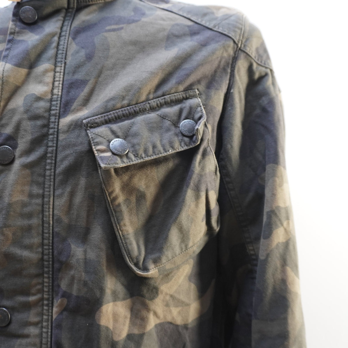 Cazadora Vaquera Barbour para Hombre Usada - Verde, L
