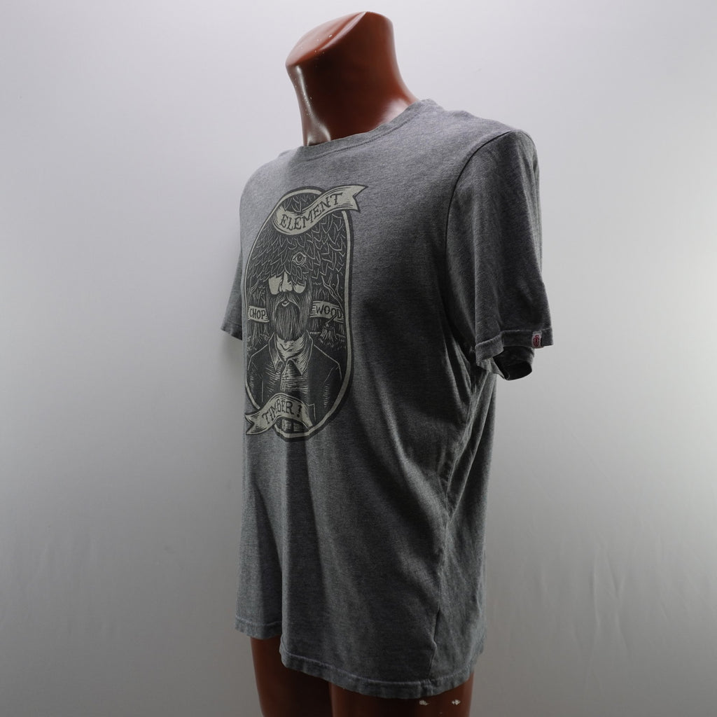 Camiseta de Manga Corta Element para Hombre Usada - Gris, M