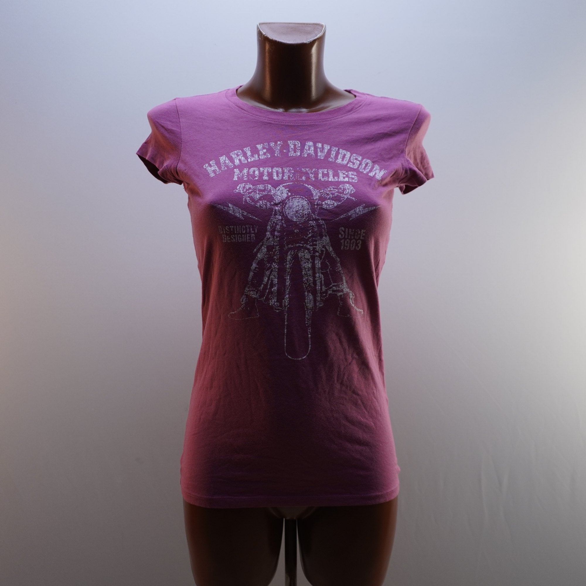 Camiseta Harley Davidson para Mujer Usada - Rosa, XS
