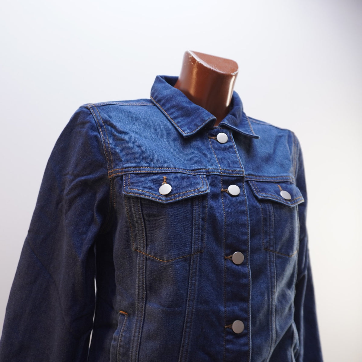 Cazadora Vaquera Italian Style para Mujer Usada - Azul Marino, M