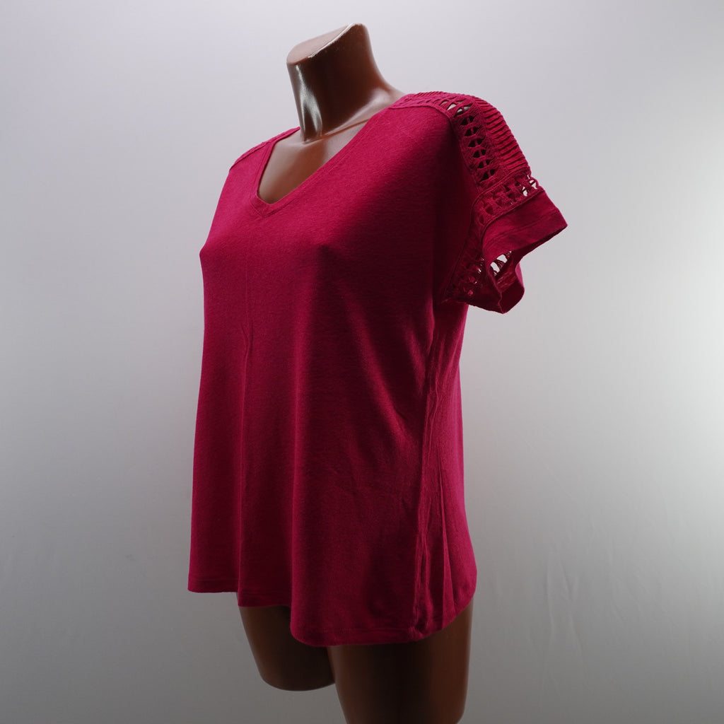 Camiseta de Manga Corta Oysho para Mujer Usada - Roja, M