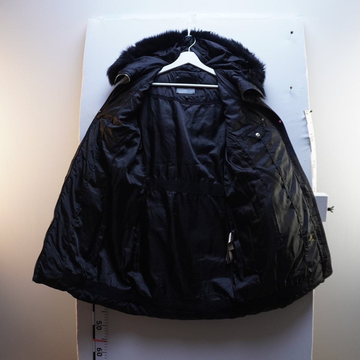 Parka Massimo Dutti para Mujer Usada - Negra, Pequeño (S)