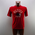 Camiseta de Manga Corta Tommy Hilfiger para Hombre - Roja, L, Usada en Muy Buen Estado