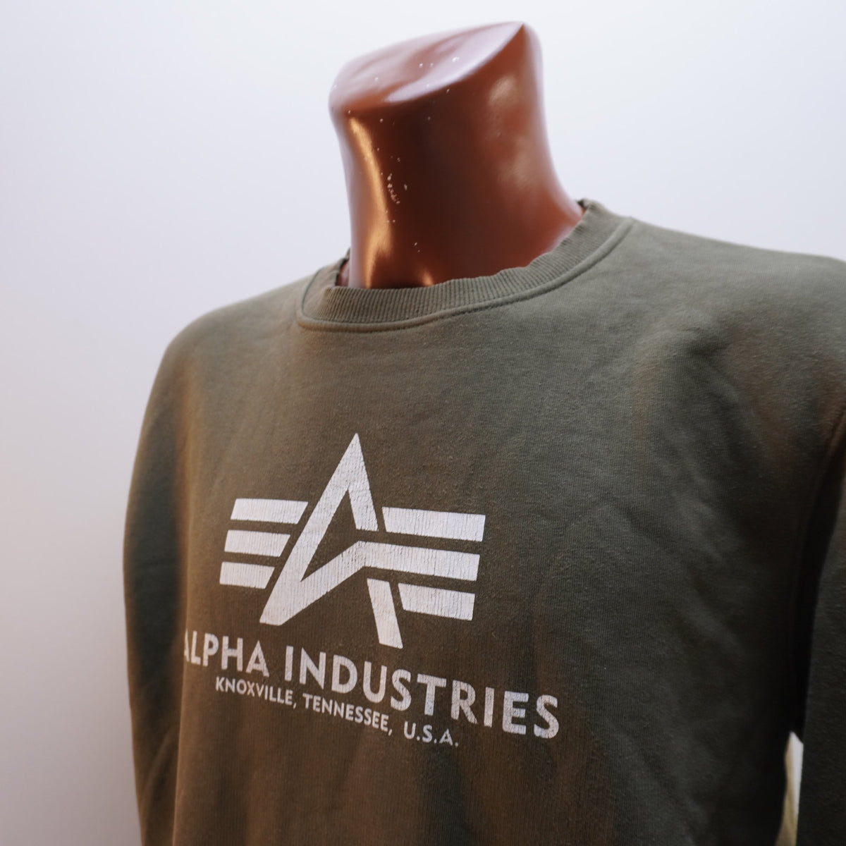 Sudadera con Capucha Alpha Industries para Hombre Usada - Verde, XL