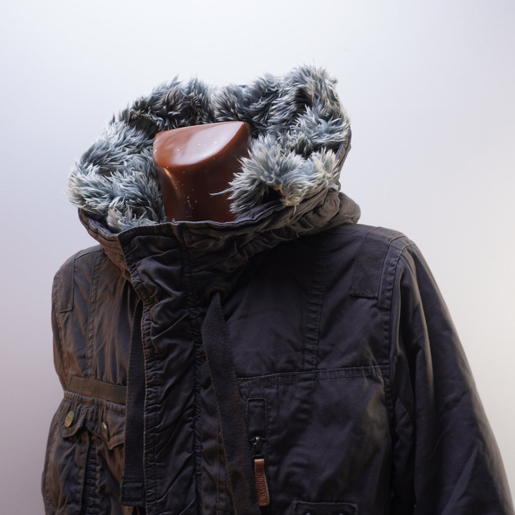 Parka Khujo para Hombre Usada - Gris, XXL