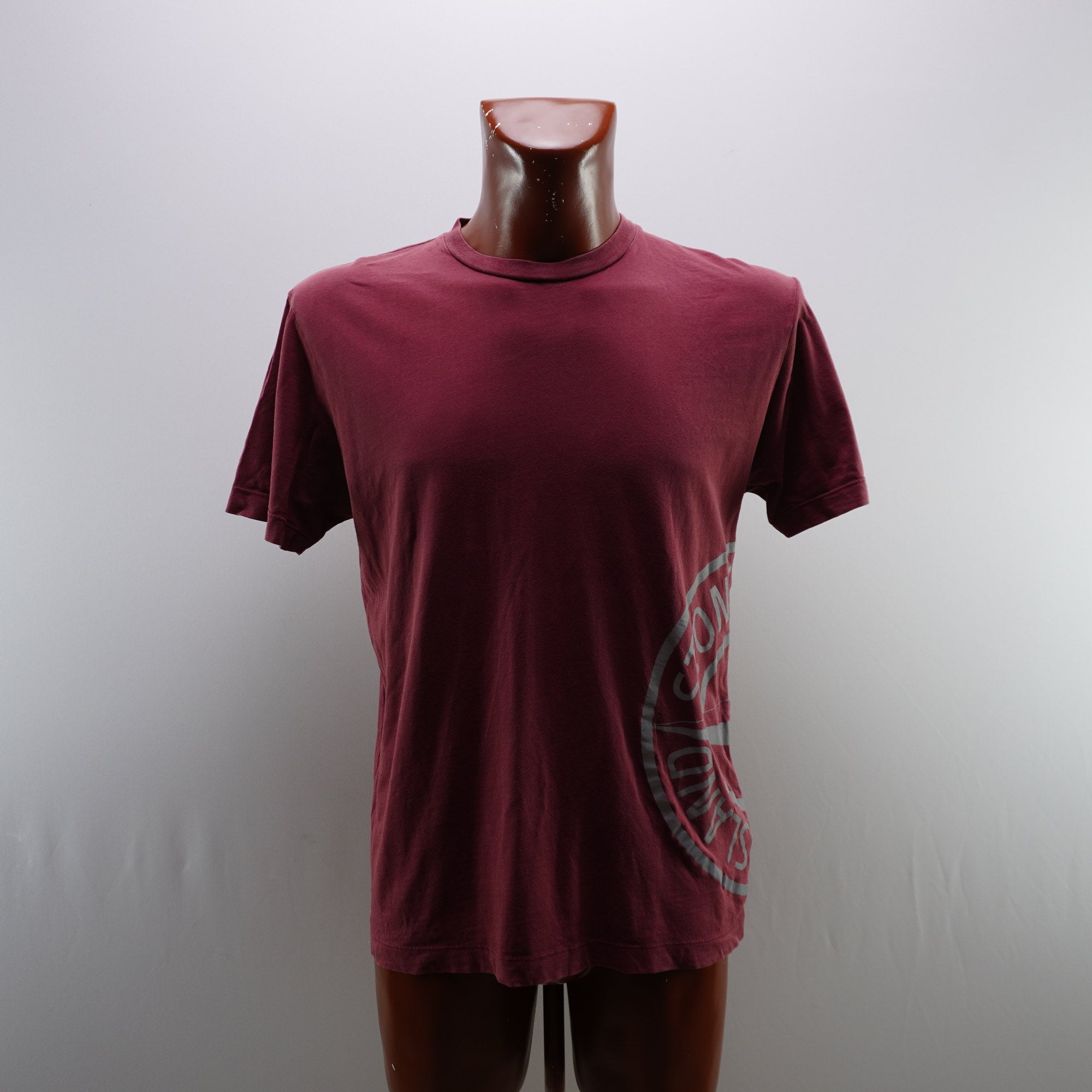 Camiseta de Manga Corta Stone Island para Hombre Usada - Roja, L