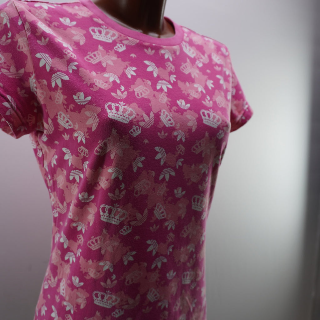 Camiseta de Manga Corta Adidas para Mujer - Rosa, XL (Usada, Muy Buen Estado)