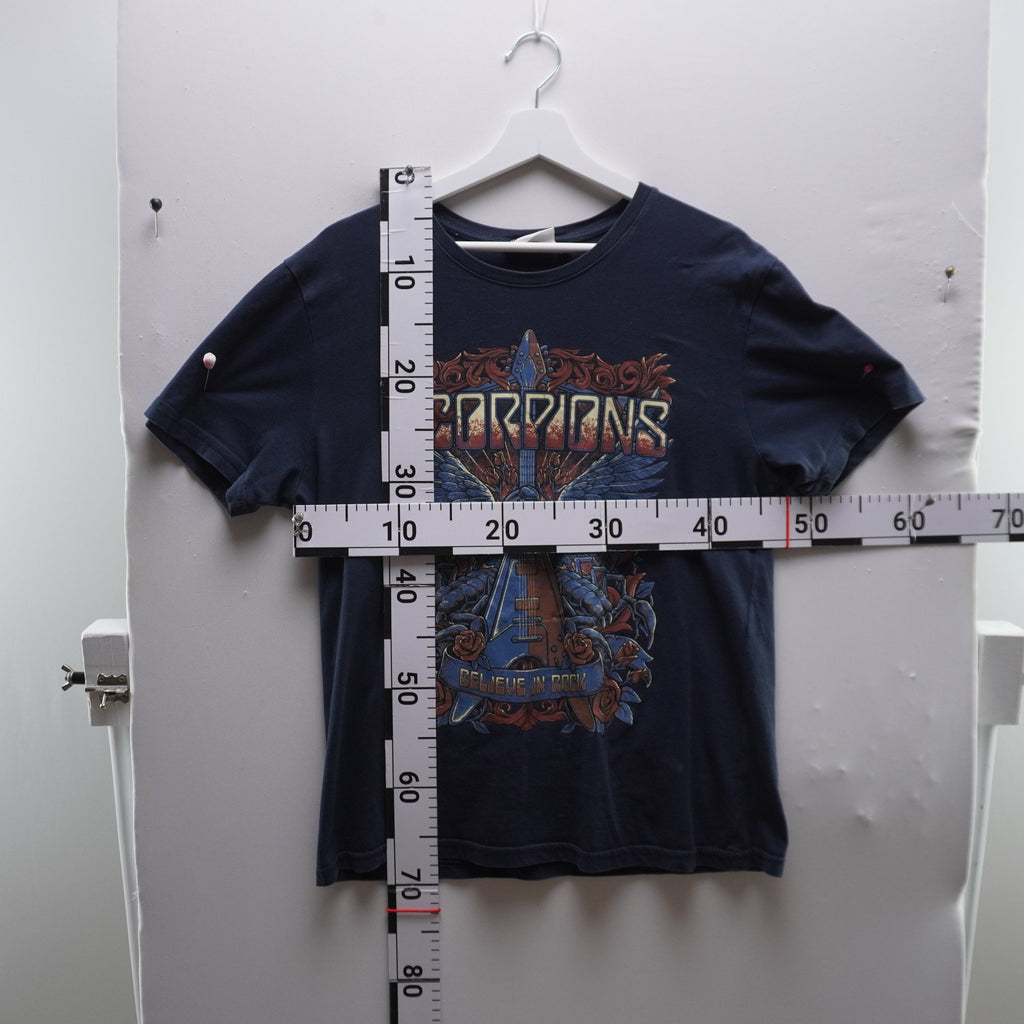 Camiseta Scorpions para Hombre Usada - Azul, M