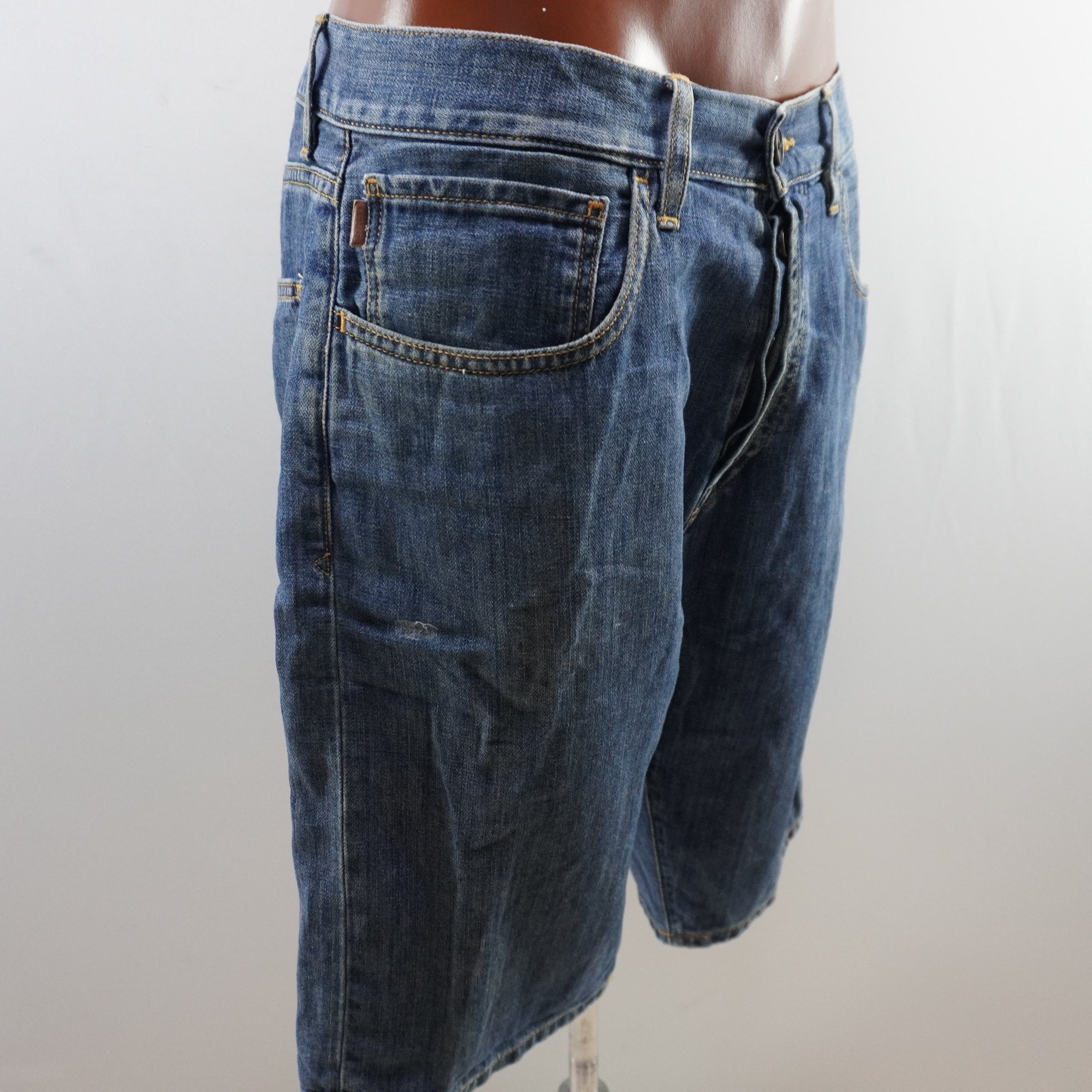 Pantalones Cortos Vaqueros Lacoste para Hombre Usados - Azul, XL