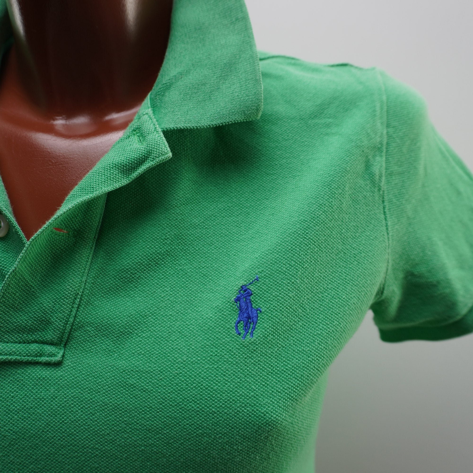 Camiseta de Manga Corta Ralph Lauren para Mujer - Verde, L (Usada en Muy Buen Estado)