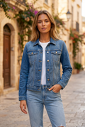 Cazadora Vaquera Italian Style para Mujer Usada - Mediana, Algodón