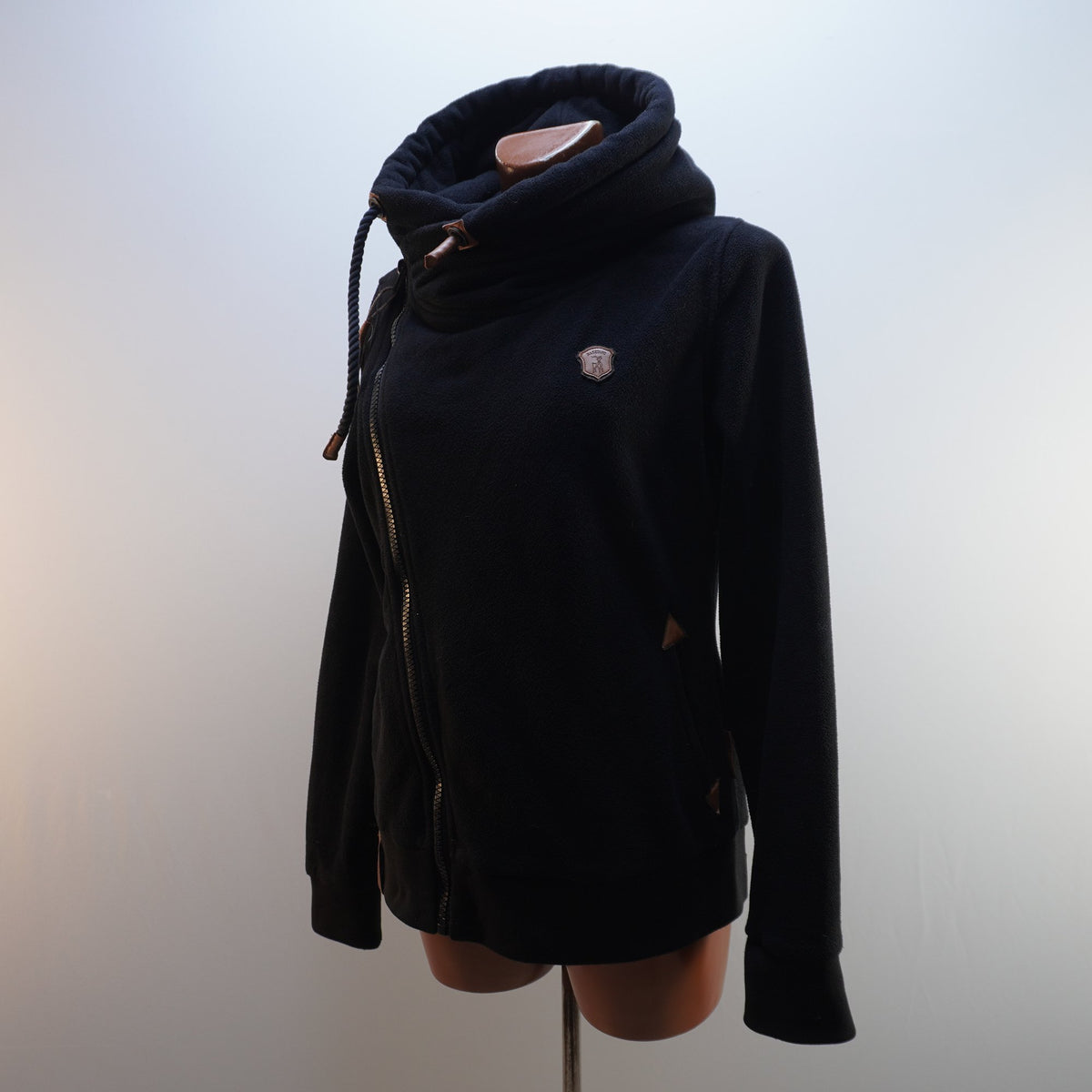 Sudadera con Capucha Naketano para Mujer Usada - Negra, XL