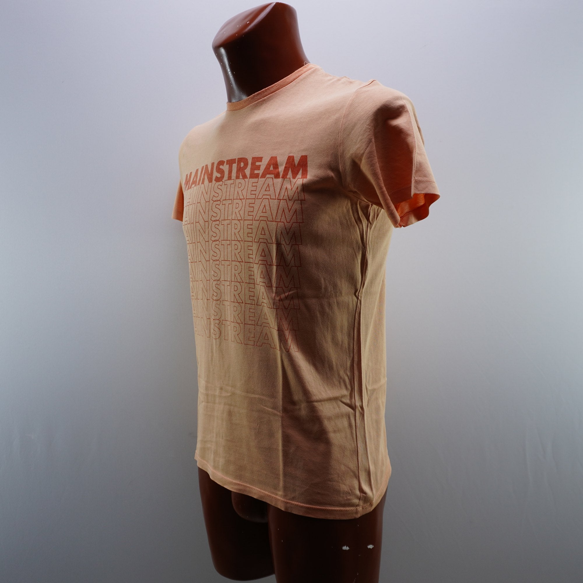Camiseta Mainstream para Hombre Usada - Naranja, Pequeño (S)