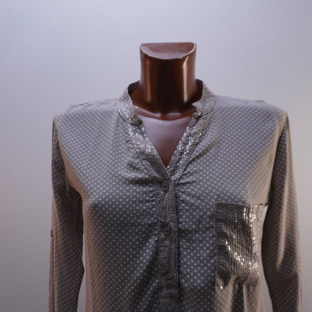 Camisa Henley Italian Style para Mujer Usada - Gris, M