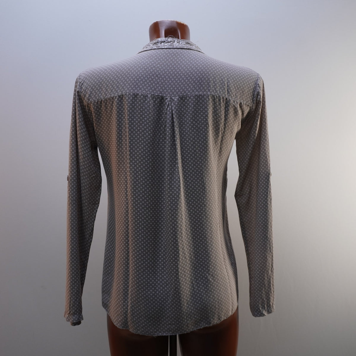 Camisa Henley Italian Style para Mujer Usada - Gris, M