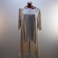 Camiseta de Manga Corta Italian Style para Mujer Usada - Beige, XL