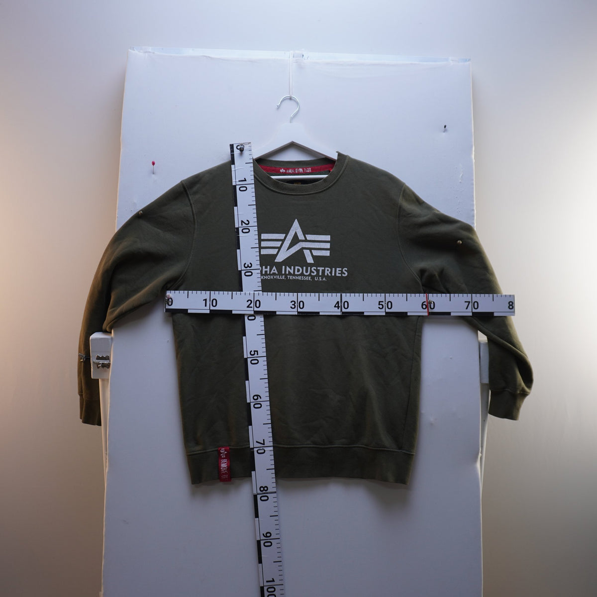 Sudadera con Capucha Alpha Industries para Hombre Usada - Verde, XL