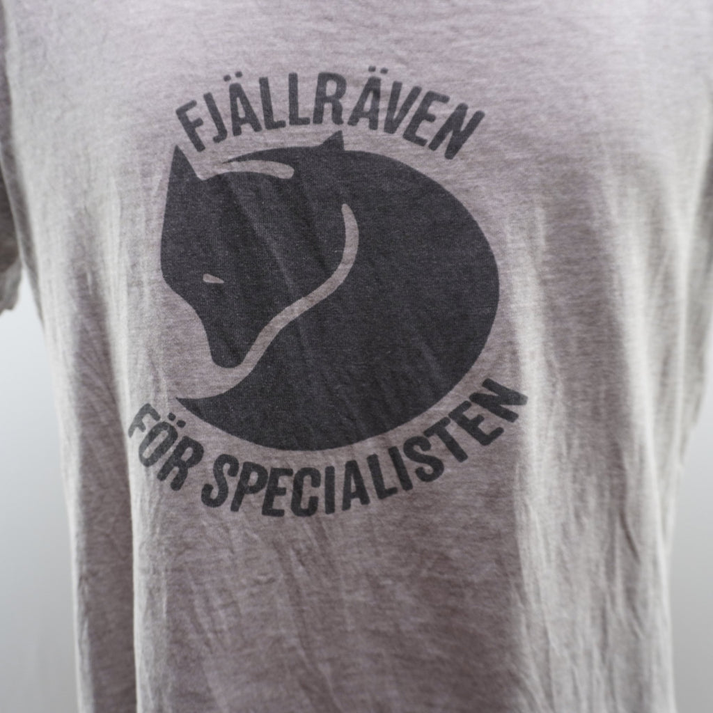 Camiseta de Manga Corta Fjallraven para Hombre Usada - Gris, XL